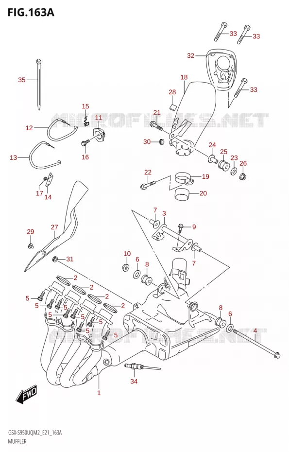 GELUIDDEMPER Suzuki MOTO 950 GSX-S 2022  GSX-S950UQM2 (E21)