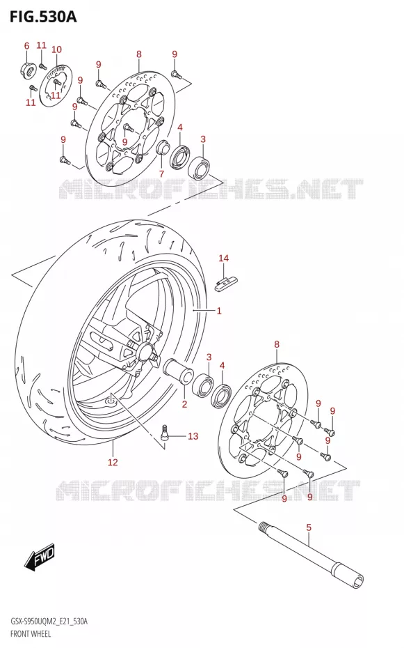 VOORWIEL Suzuki MOTO 950 GSX-S 2022  GSX-S950UQM2 (E21)