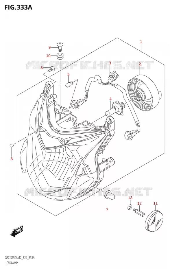 KOPLAMP Suzuki MOTO 750 GSX-S 2022  GSX-S750A M2