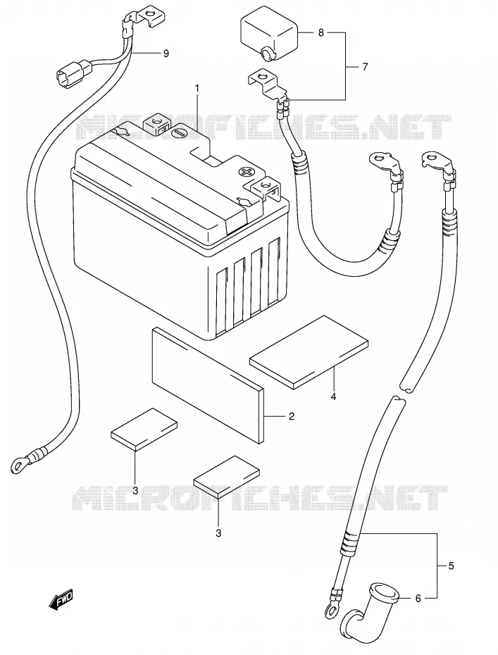 ACCU Suzuki MOTO 650 SV-S 2002  SV650SUK2(E2)