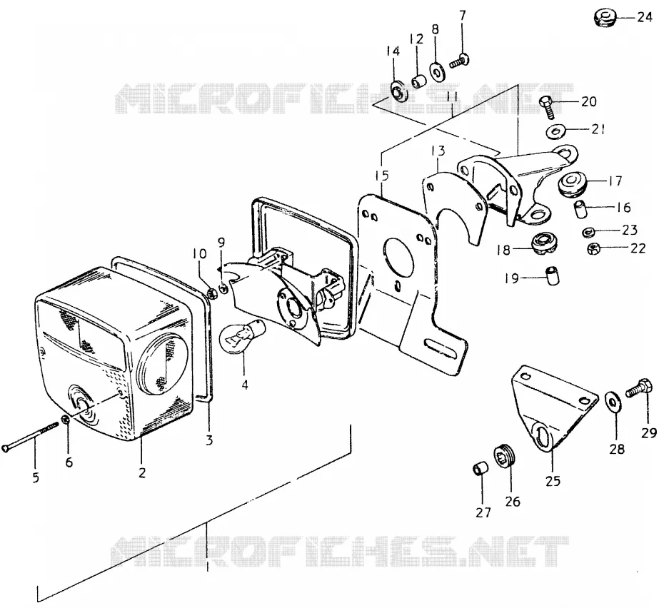 ACHTERLICHT (E2, E4, E15, E21, E25) Suzuki MOTO 400 SP 1980  SP400T
