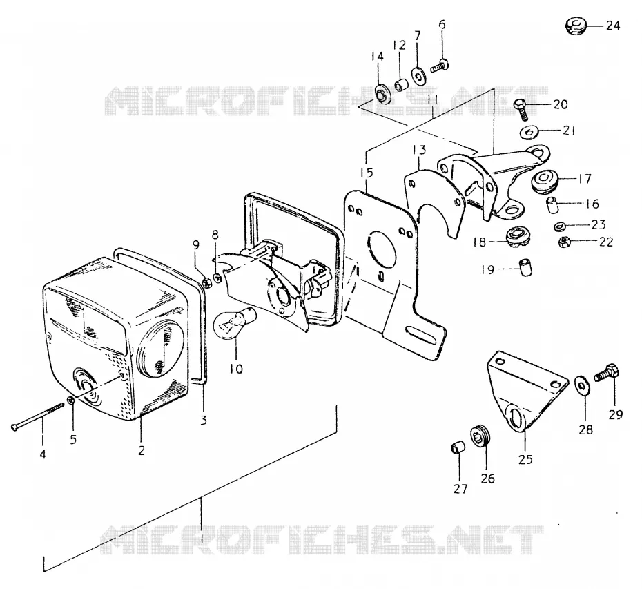 ACHTERLICHT (E34) Suzuki MOTO 400 SP 1980  SP400T