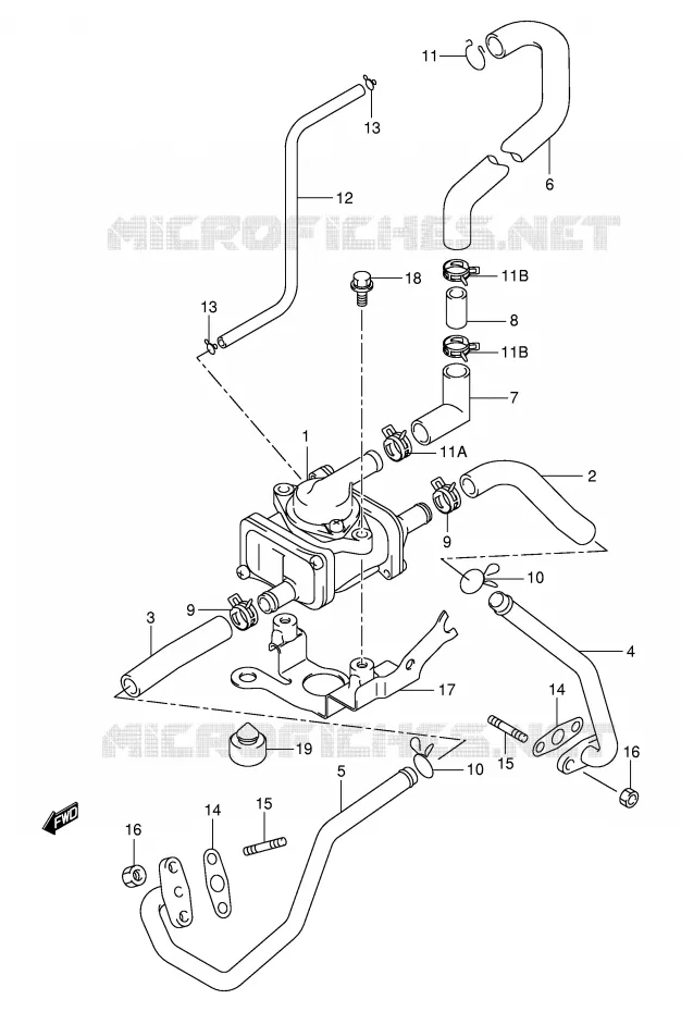 ANTI VERVUILINGS SYSTEM (MODELE W/X/Y/K1 E18,E22) Suzuki MOTO 1000 TL-S 2000  TL1000SY(E2)
