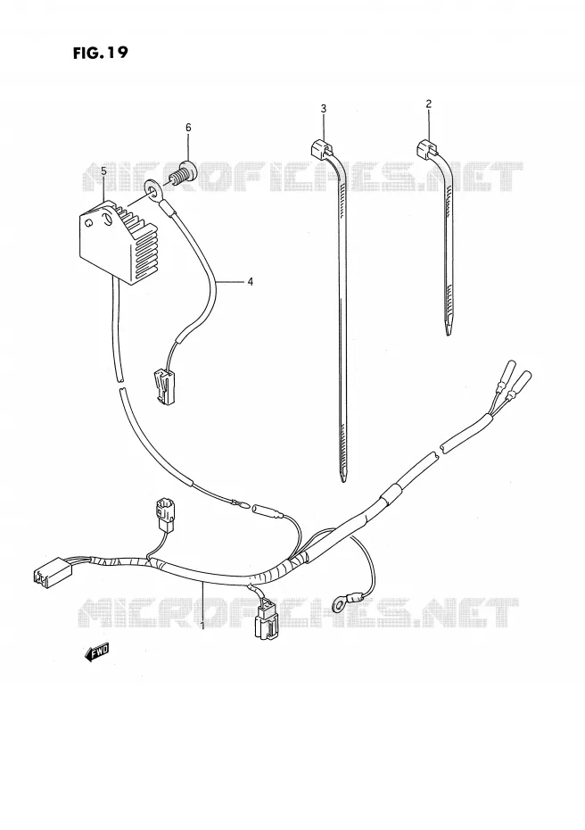 BEDRADING Suzuki MOTO 250 RMX 1996  RMX250T(E3)