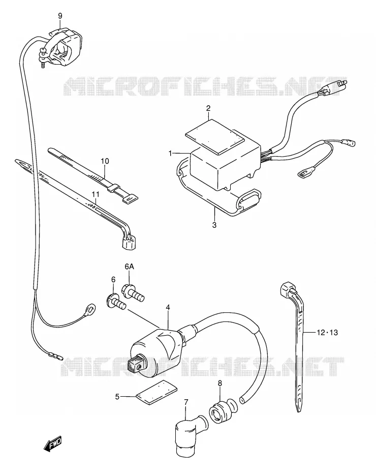 CDI UNIT - SPOEL Suzuki MOTO 80 RM 1999  RM80X(E3/E28)