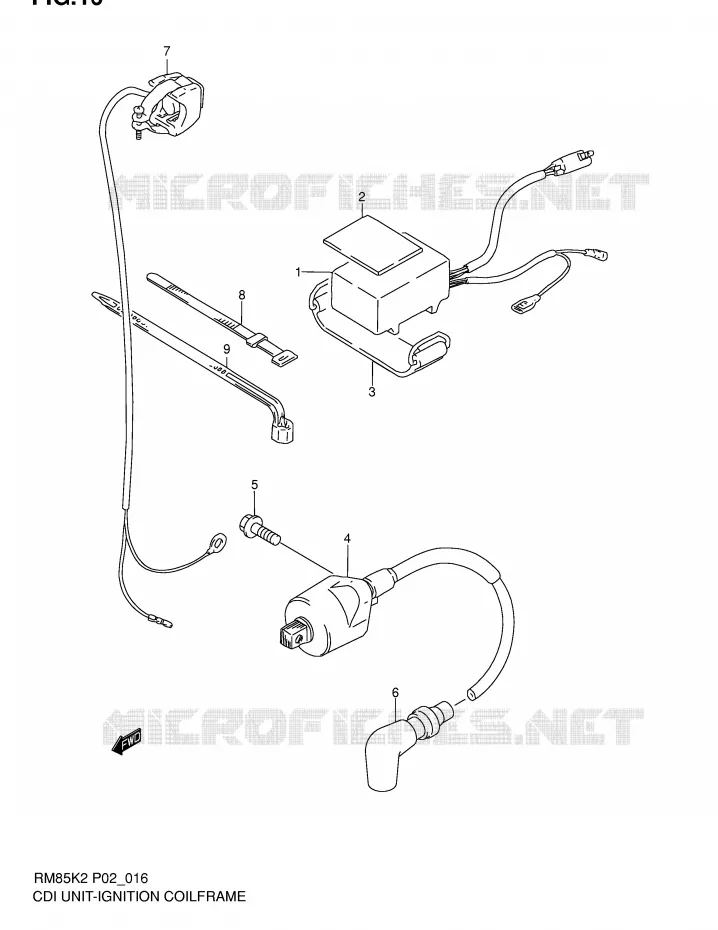 CDI UNIT - SPOEL Suzuki MOTO 85 RM 2002  RM85K2(P2)