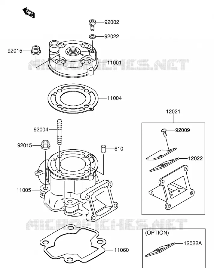 CILINDERKOP / CILINDER Suzuki MOTO 65 RM 2003  RM65K3(E21)