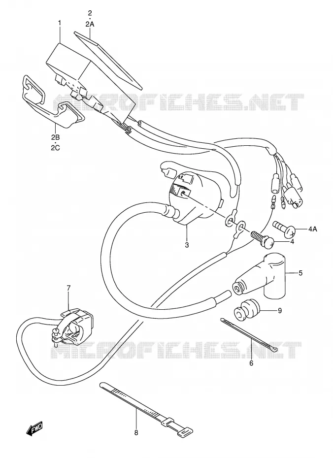 ELEKTRISCH Suzuki MOTO 250 RMX 1989  RMX250K(E1)