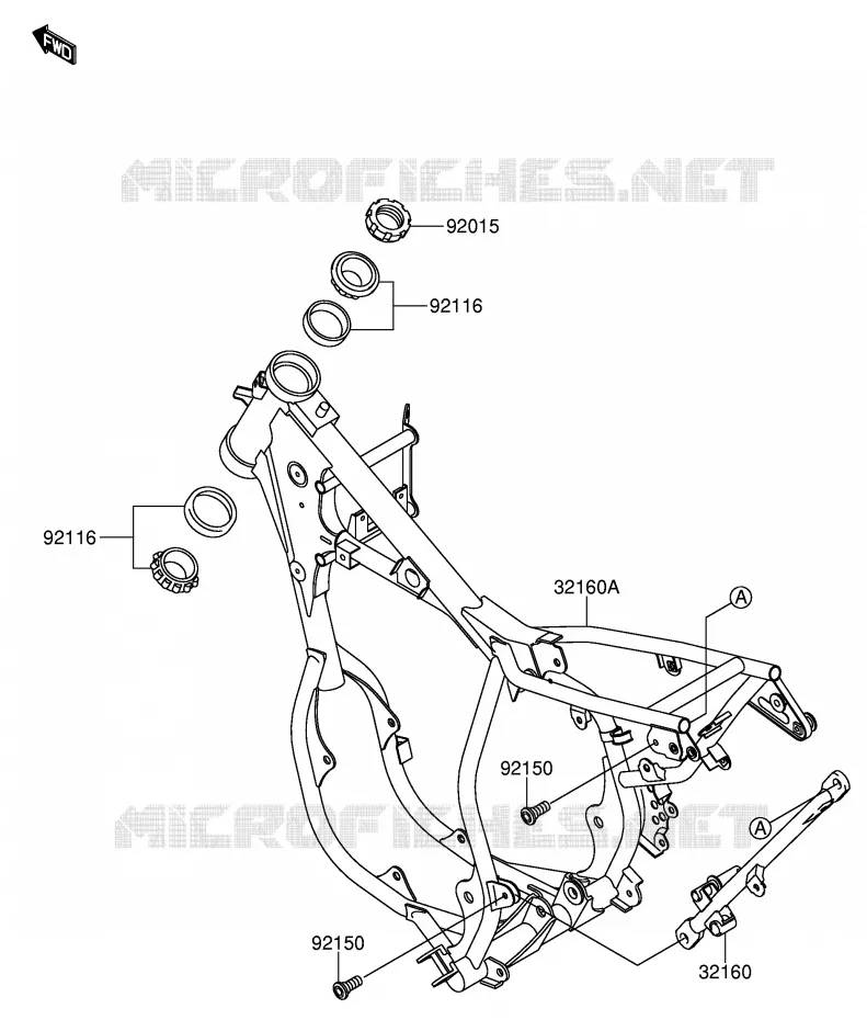 FRAME Suzuki MOTO 65 RM 2003  RM65K3(E19)