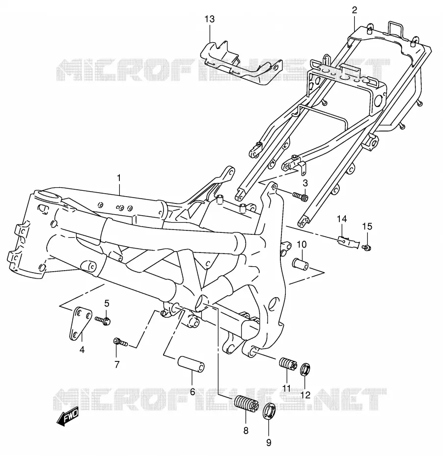 FRAME Suzuki MOTO 650 SV 1999  SV650X(E2)