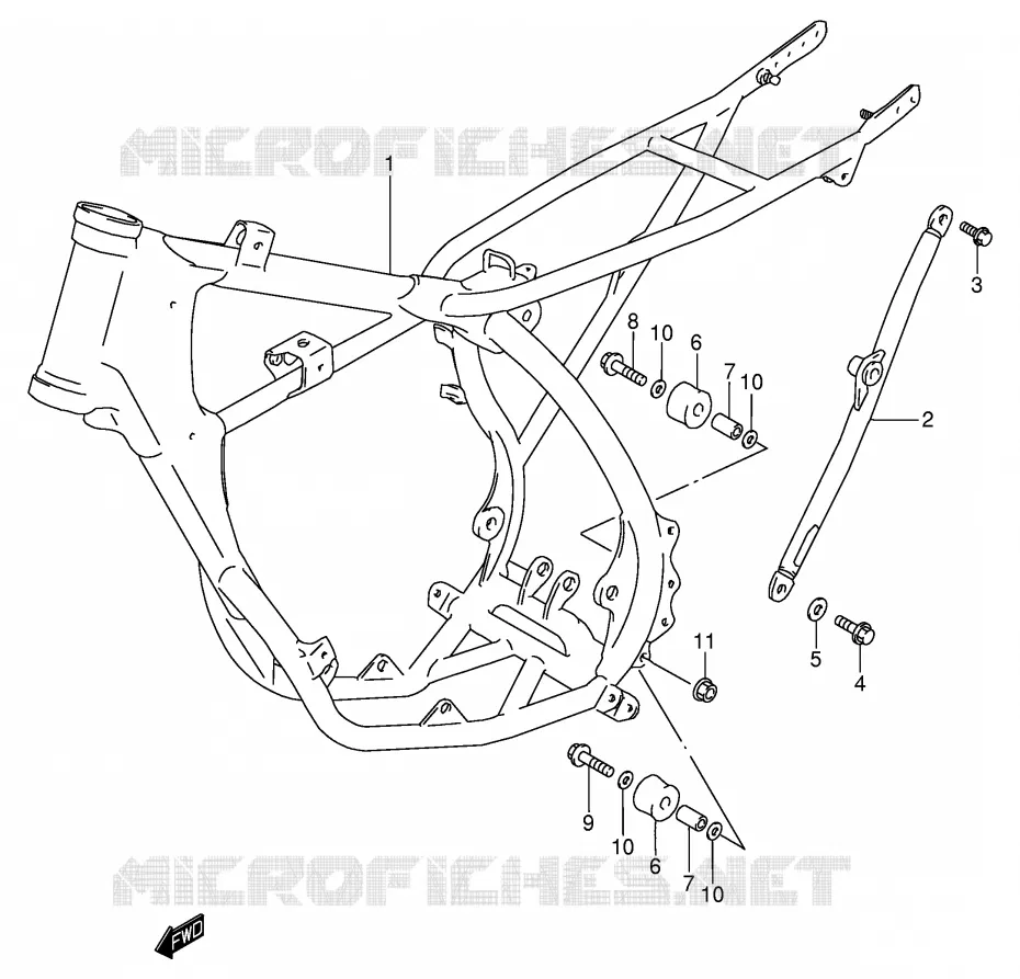 FRAME Suzuki MOTO 85 RM 2005  RM85LK5(P3/P28)