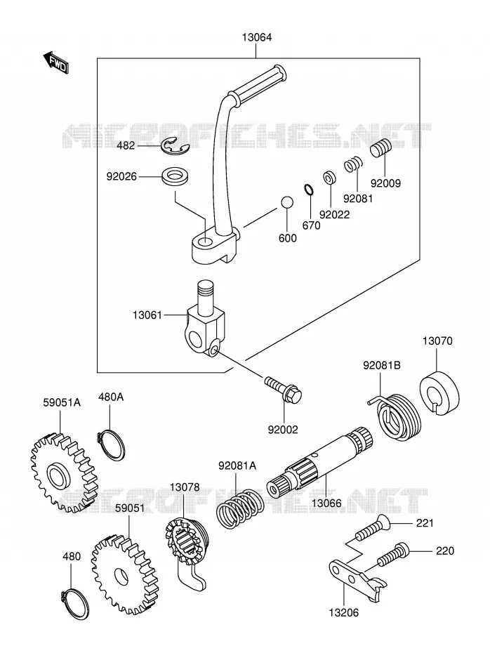 KICKSTARTER Suzuki MOTO 60 RM 2003  RM60K3(E28)