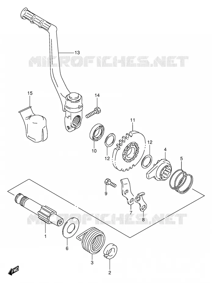 KICKSTARTER Suzuki MOTO 80 RM 1999  RM80X(E24)