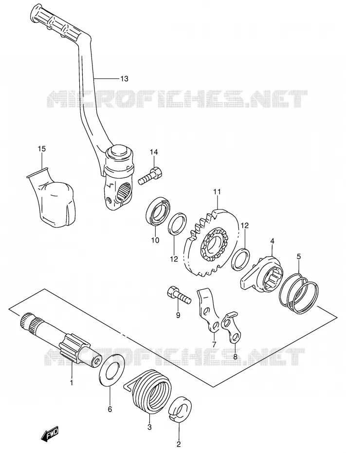 KICKSTARTER Suzuki MOTO 85 RM 2003  RM85LK3(P3/P28)