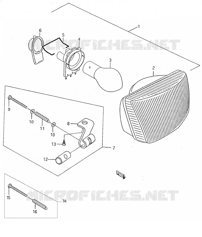 KOPLAMP Suzuki MOTO 50 RMX 2000  RMX50Y