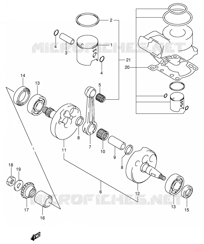 KRUKAS Suzuki MOTO 85 RM 2006  RM85LK6(P3/P28)