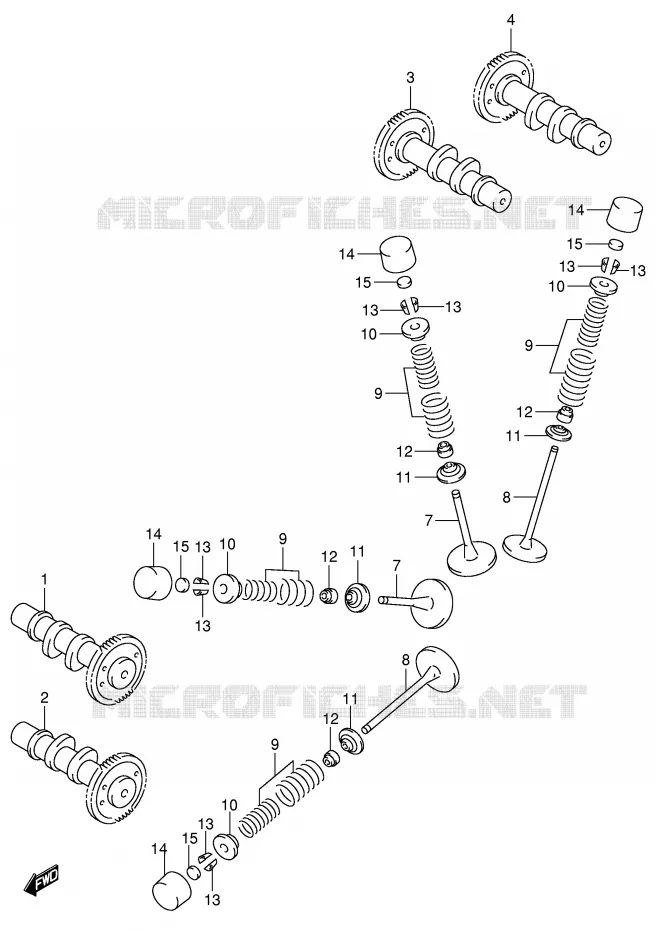 NOKKENAS - VALVES Suzuki MOTO 650 SV-S 1999  SV650SX(E2)
