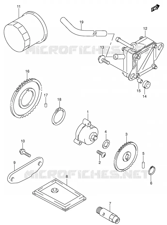 OLIEPOMP - FUEL PUMP Suzuki MOTO 650 SV 2000  SV650UY(E2)
