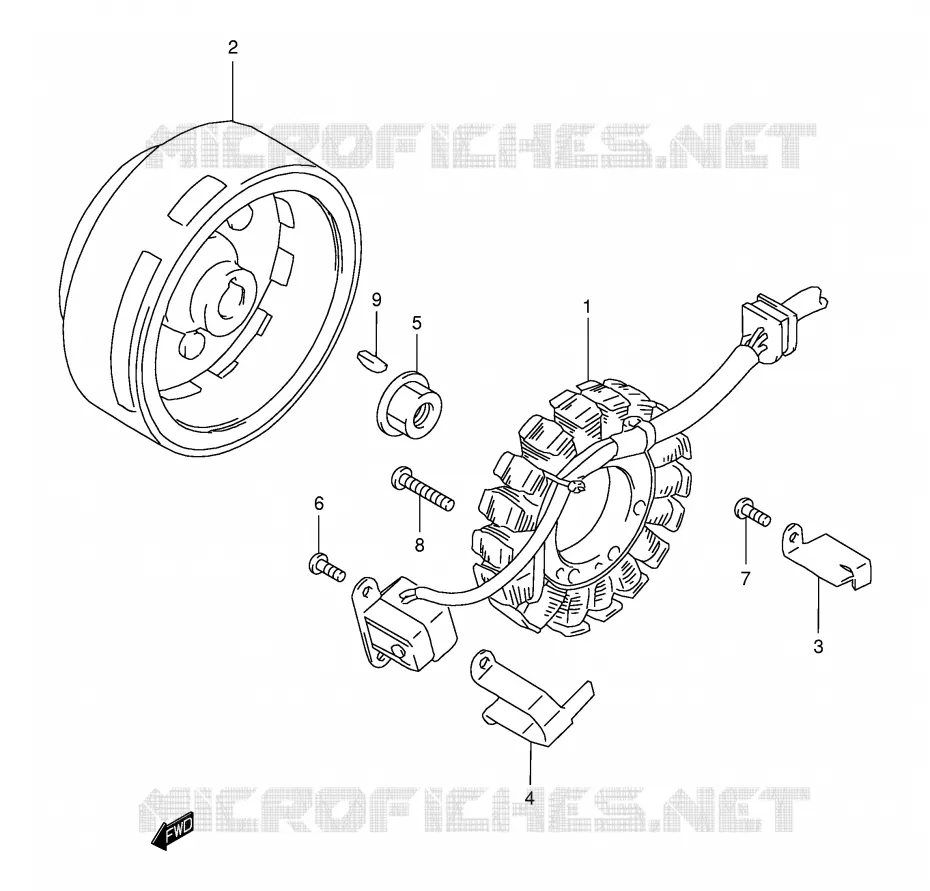ONTSTEKING Suzuki MOTO 250 DR-Z 2004  DR-Z250K4(E3/E28)