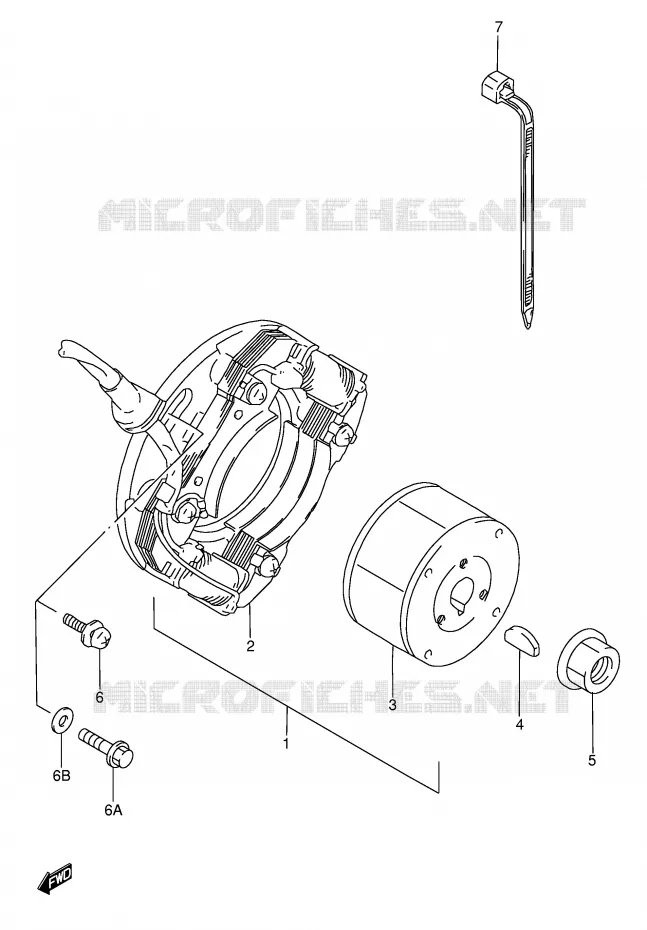 ONTSTEKING Suzuki MOTO 80 RM 1998  RM80W(E3/E28)