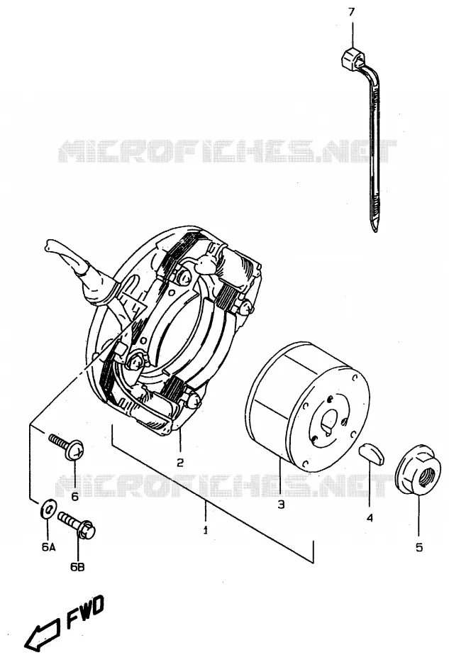 ONTSTEKING Suzuki MOTO 80 RM 1999  RM80XX(T/V/W)