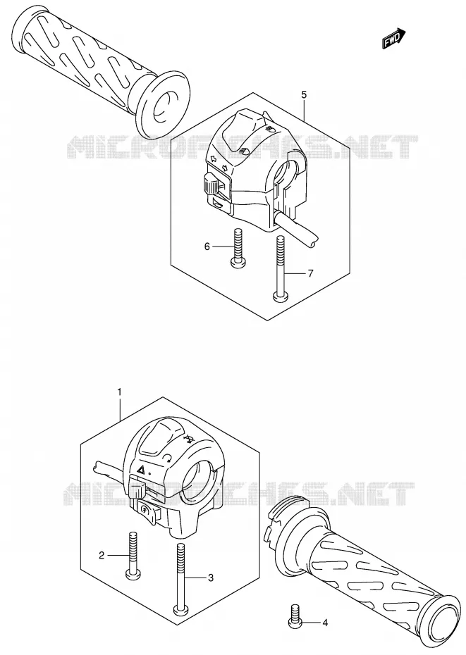SCHAKELAARS (SV1000/U1/U2) Suzuki MOTO 1000 SV 2005  SV1000K5(E2)