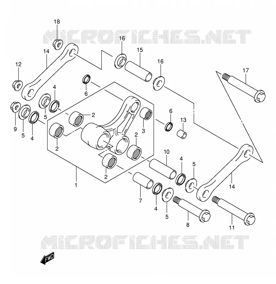SCHOKBREKER AANEENSCHAKELING (MODELE K2/K3) Suzuki MOTO 250 RM 2006  RM250K6(E3/E28)