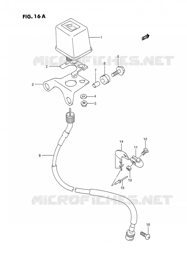SNELHEIDSMETER (MODELE M/N/P/R/S) Suzuki MOTO 250 RMX 1994  RMX250R(E3)