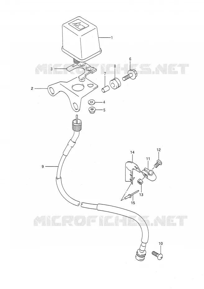 SNELHEIDSMETER (MODELE M/N/P/R) Suzuki MOTO 250 RMX 1993  RMX250P(E28)