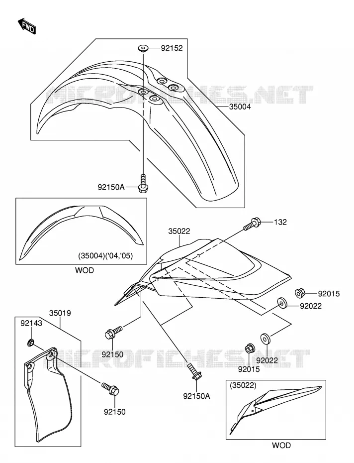 SPATBORD Suzuki MOTO 65 RM 2003  RM65K3(E3)