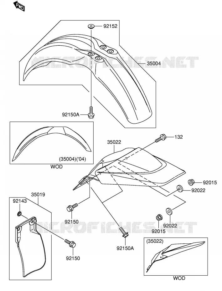 SPATBORD Suzuki MOTO 65 RM 2004  RM65K4(E21)