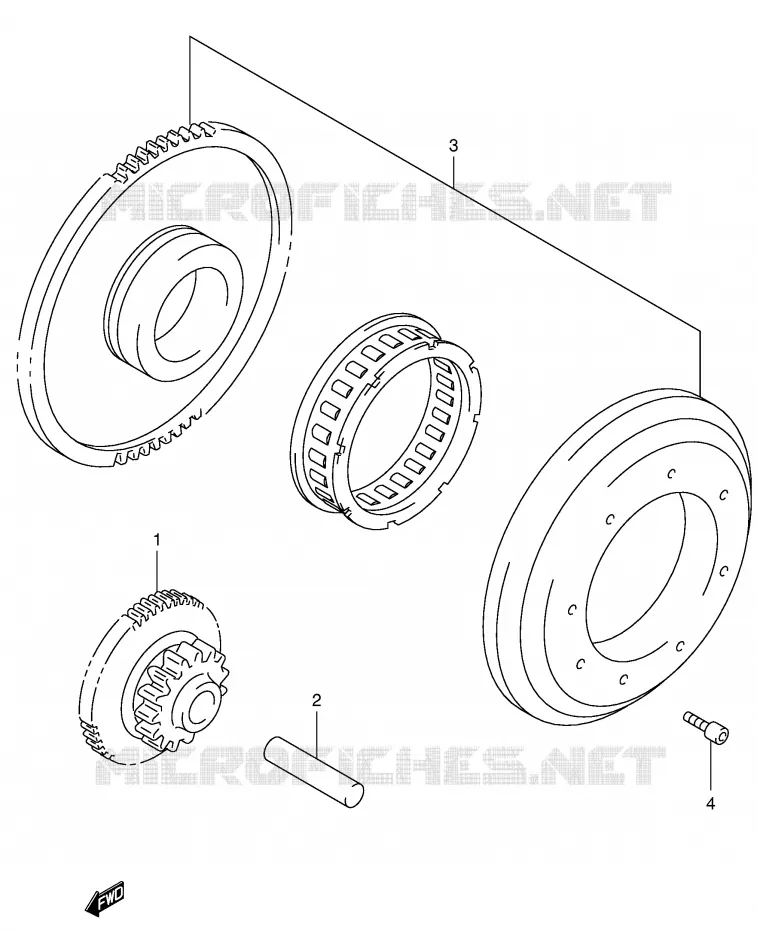 STARTMOTOR CLUTCH Suzuki MOTO 650 SV 2002  SV650UK2(E2)