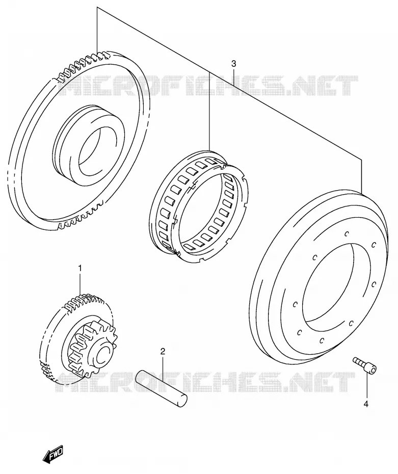 STARTMOTOR CLUTCH Suzuki MOTO 650 SV-S 2004  SV650SK4(E2)