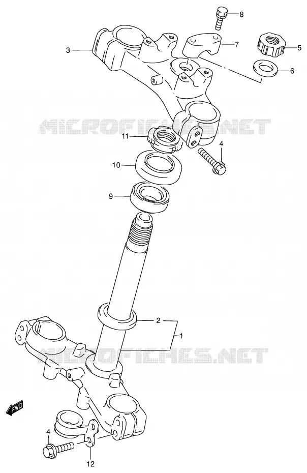 STUURPEN Suzuki MOTO 80 RM 2001  RM80K1(P3/P28)