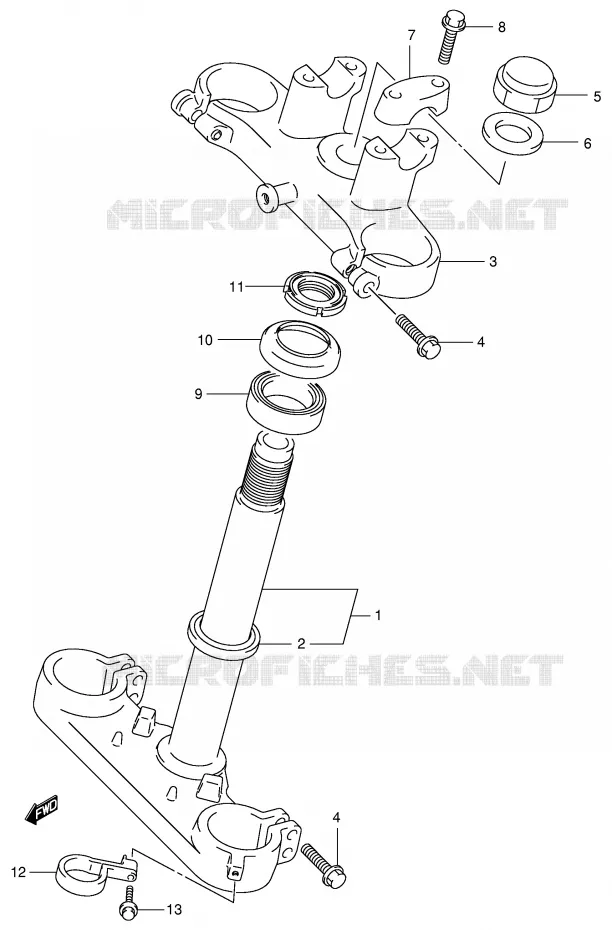 STUURPEN Suzuki MOTO 85 RM 2003  RM85LK3(P3/P28)