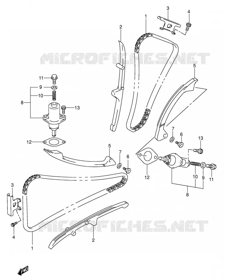 TIMING (MODELE K3/K4) Suzuki MOTO 650 SV-S 2006  SV650SK6(E2)