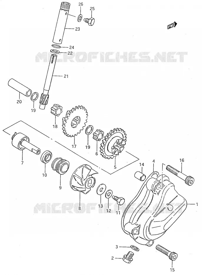 WATERPOMP Suzuki MOTO 50 RMX 2000  RMX50Y