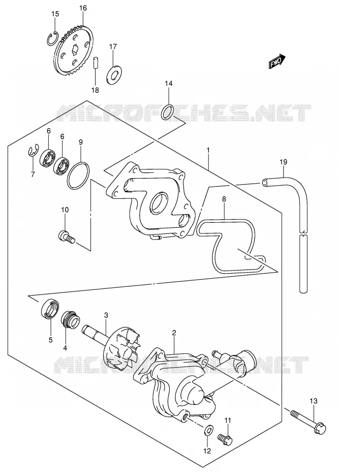WATERPOMP Suzuki MOTO 650 SV 2007  SV650K7(E2)