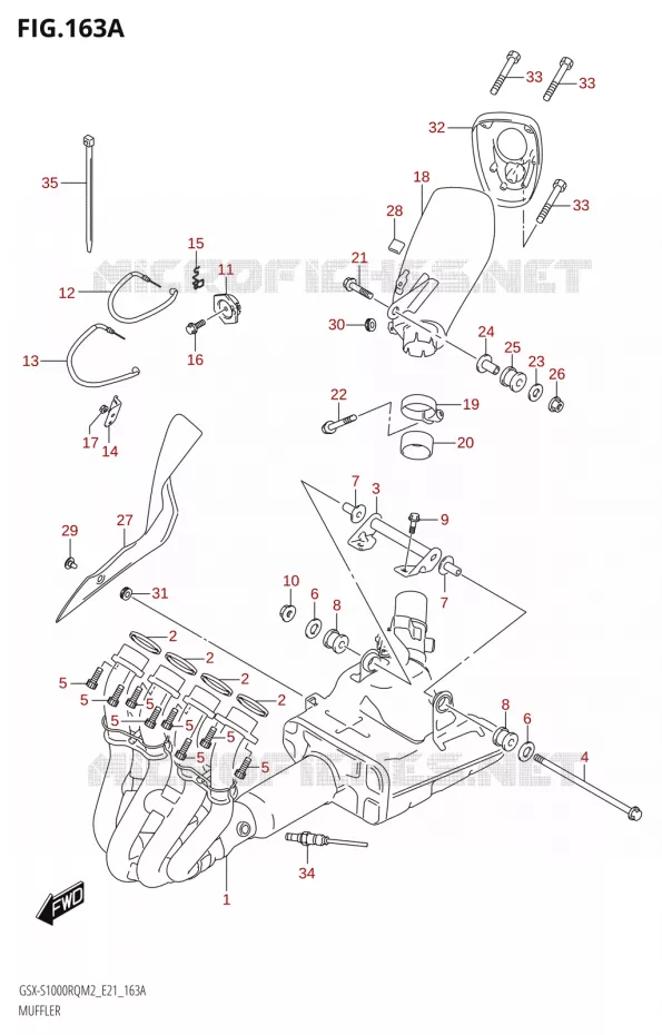 GELUIDDEMPER Suzuki MOTO 1000 GSX-S 2022  GSX-S1000RQ 2022 M2 (E21)