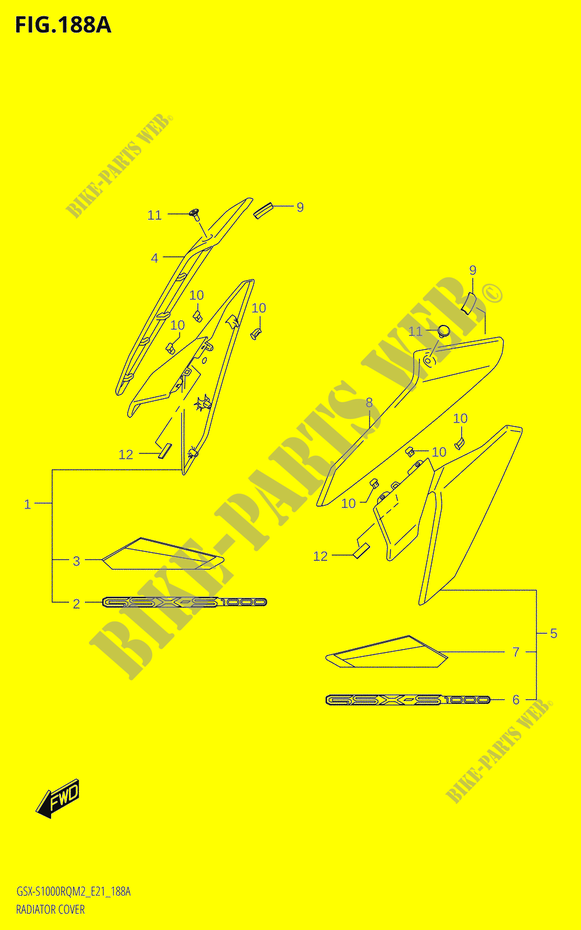 RADIATOR COVER voor Suzuki GSX-S 1000 2022
