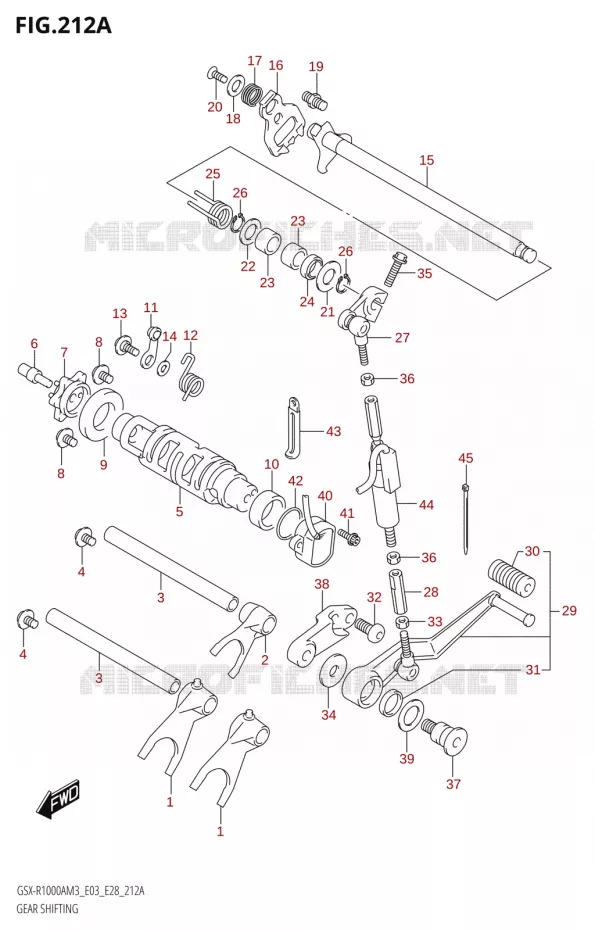 SCHAKELEN ASSY Suzuki MOTO 1000 GSX-R 2023  GSX-R1000A / GSX-R1000RA / GSX-R1000RZA M3 (E03 E33 E28)