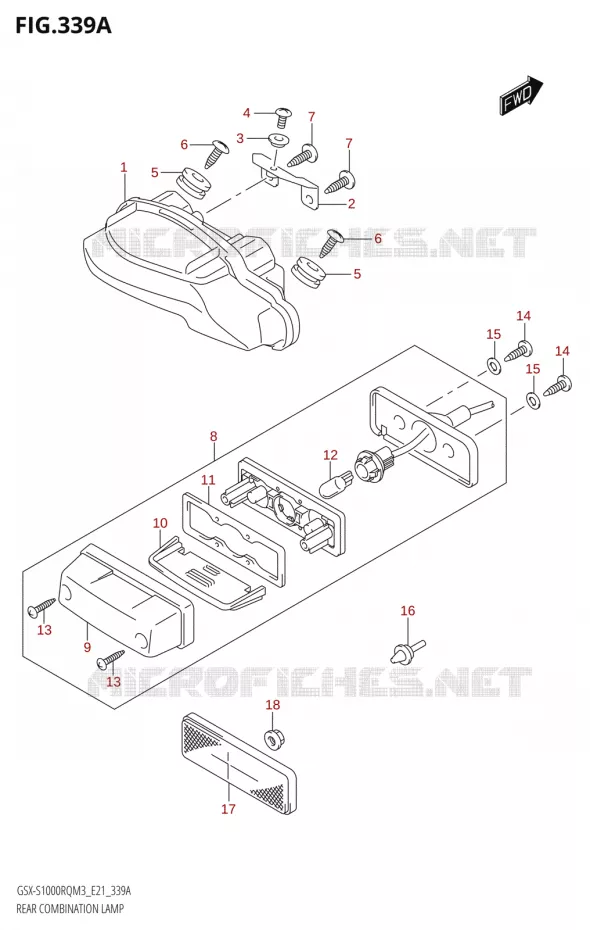 ACHTERLICHT Suzuki MOTO 1000 GSX-S 2023  GSX-S1000RQ  M3 (E21)