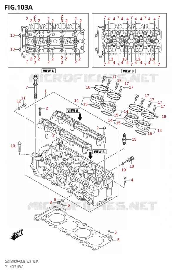 CILINDERKOP Suzuki MOTO 1000 GSX-S 2023  GSX-S1000RQ M3