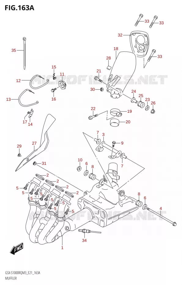 GELUIDDEMPER Suzuki MOTO 1000 GSX-S 2023  GSX-S1000RQ  M3 (E21)
