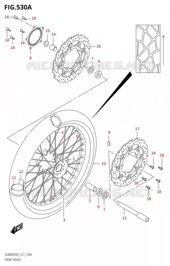 VOORWIEL Suzuki MOTO 800 V-STROM 2023  DL800DERC M3 (E21)