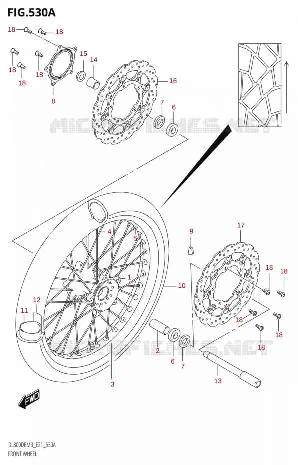 VOORWIEL Suzuki MOTO 800 V-STROM 2023  DL800DEUC M3 (E21)