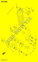 SCHOKBREKER AANEENSCHAKELING (DL1050RJ) voor Suzuki V-STROM 1050 2023
