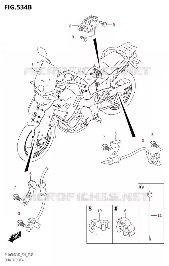 ELECTRISCH ONDERDELEN (DL1050RC) Suzuki MOTO 1050 V-STROM 2022  DL1050RC M2 (E21)