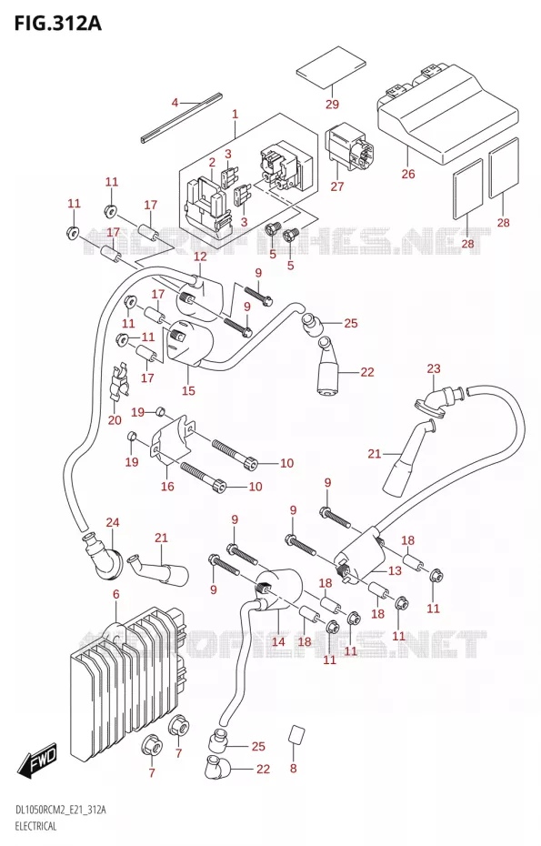 ELEKTRISCH Suzuki MOTO 1050 V-STROM 2022  DL1050RC M2 (E21)
