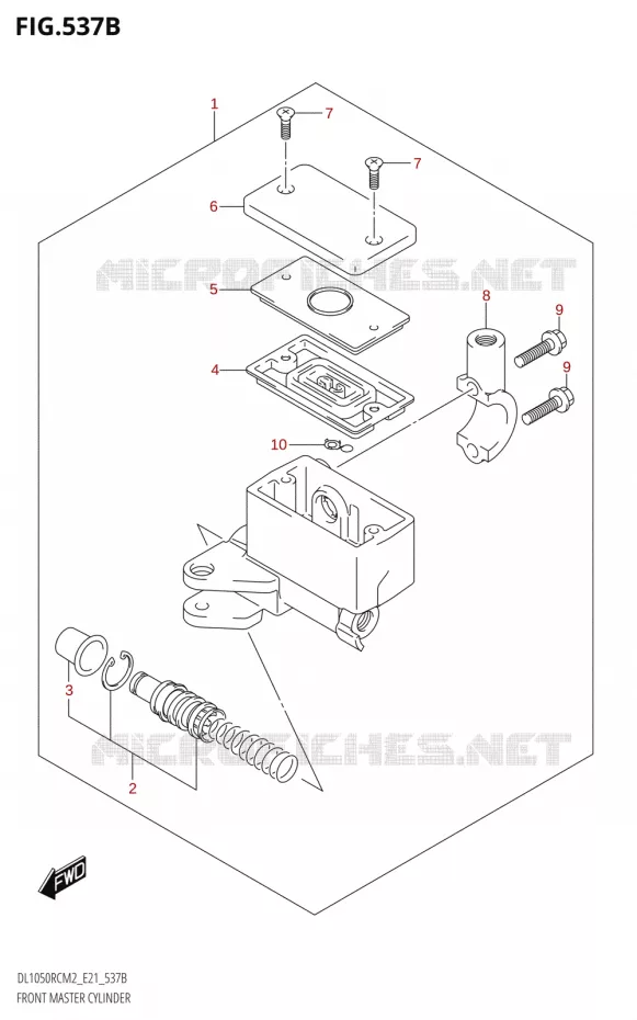 FRONT HOOFDREMCILINDER Suzuki MOTO 1050 V-STROM 2022  DL1050RC M2 (E21)